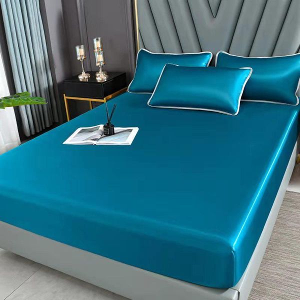 

sheets & sets 1pcs summer cool fitted sheet (without case) bedspread soft mat washable sleeping bed cover twin queen king beding