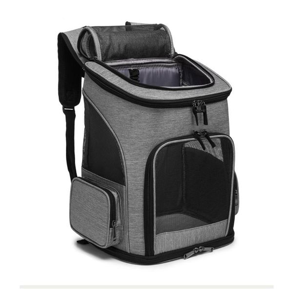 

dog car seat covers large fodable backpack breatheable mesh pet carrier bag for cats dogs puppy oxford cloth outdoor travel 33*26*40cm