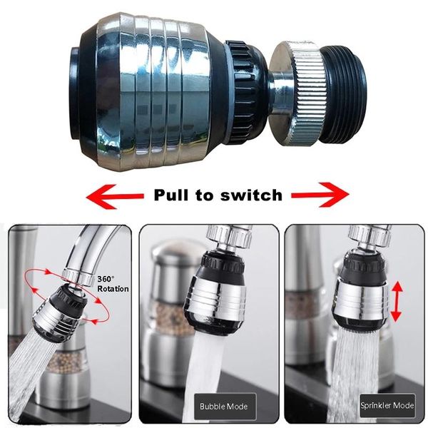 

other faucets, showers & accs zhangji 360 rotating water saving tap connector dual mode kitchen faucet aerator diffuser bubbler filter showe