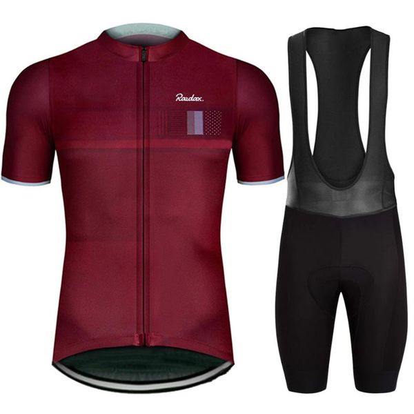 

racing sets raudax 2021 cycling triathlon bicycle clothing breathable mountain clothes suits ropa ciclismo verano set, Black;blue