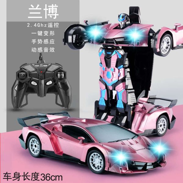 

electric/rc carchildren charging remote control gesture induction deformation king kong robot 4wd drift boy toy car