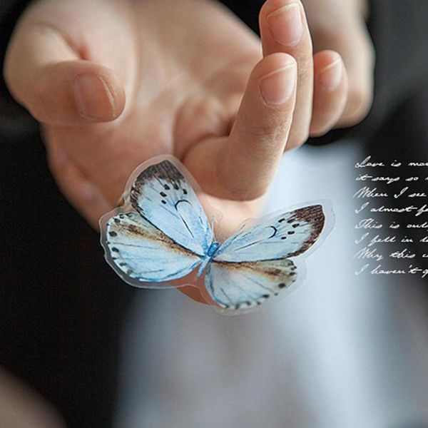 

gift wrap 45pcs/pack lovely butterfly stickers set decorative stationery craft scrapbooking diy diary stick