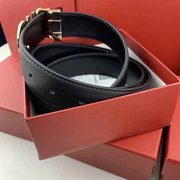 

2022 golf classic belts for man fashion belts real cowhide leather belt business men high-end luxury mens automatic double buckle in the box, Black;brown