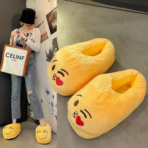 

slippers winter indoor baotou cotton sandals couple cute cartoon flip flops women's shoes ladies sneakers furry slides sandalia, Black