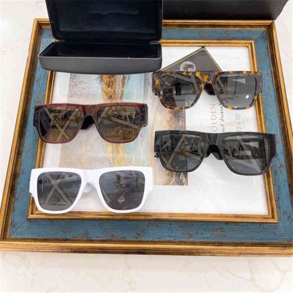 

2022 factory wholesale model plate square men's and women's fashion anti ultraviolet net red same 4403 sunglasses, White;black
