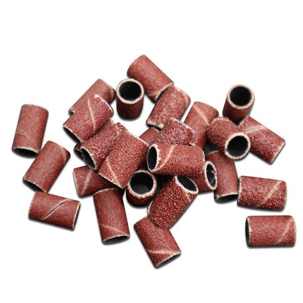 

nail drill & accessories 100pcs art sanding bands for acrylic uv gel polish remover electric dril machine bits file accessory