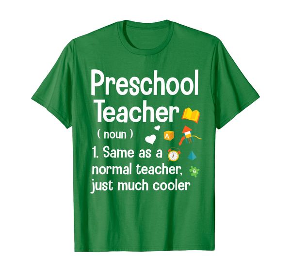 

preschool definition same as normal teacher just much cooler, White;black