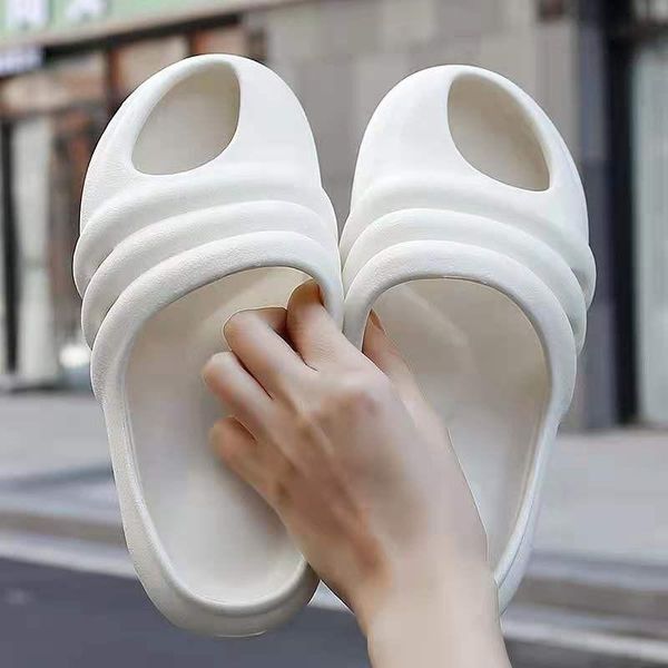

sandals women's slippers indoor comfortable soft 2021 fashion home solid summer bathroom shoes unisex, Black
