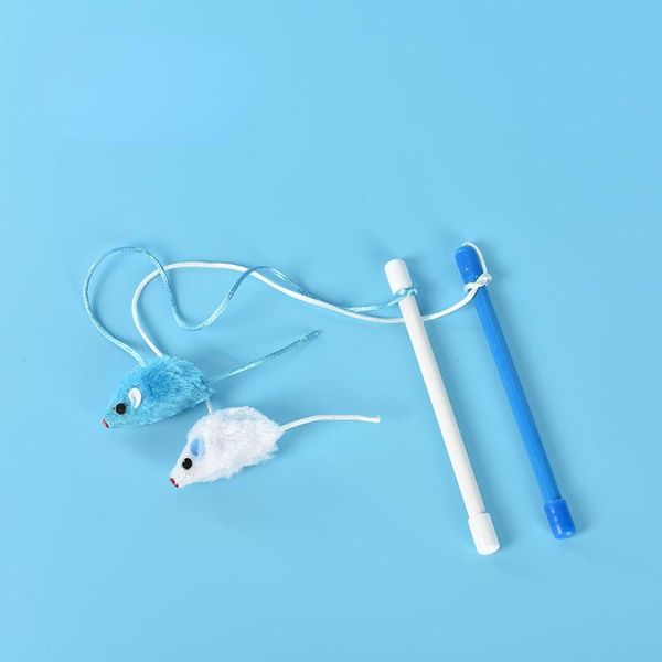 

cat toys funny stick toy pet supplies plastic long rod bell hanging rat