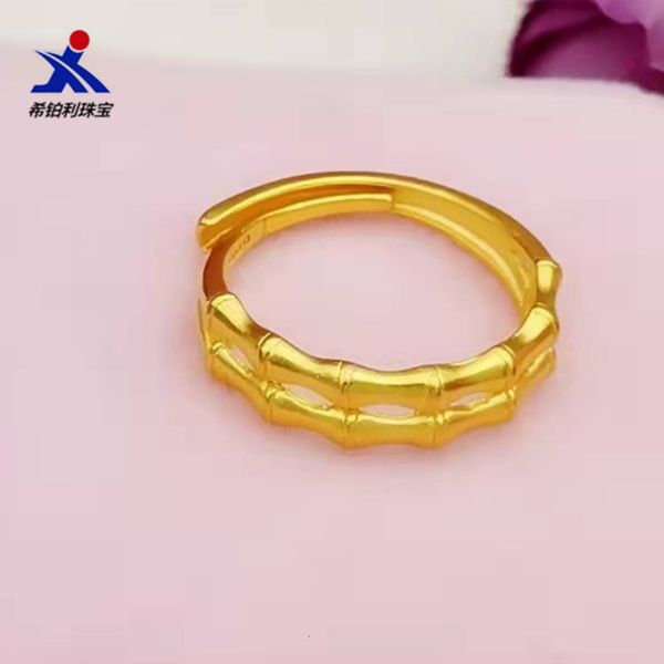 

brass gold matte double row slub ring, vacuum plated jewelry, women's ring, Black
