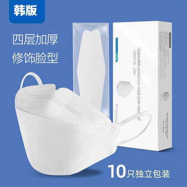 

masks four layer protection kf94 willow leaf fish mouth with breathable fish cloth