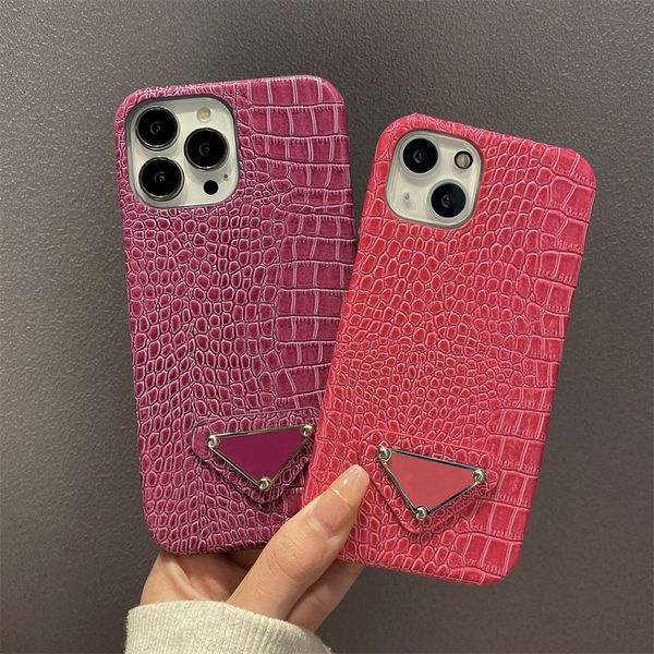 

with box fashion designer phone cases for iphone 14 14pro 14plus 13 12 11 pro max xr hard shell crocodile pattern leather cover with galaxy