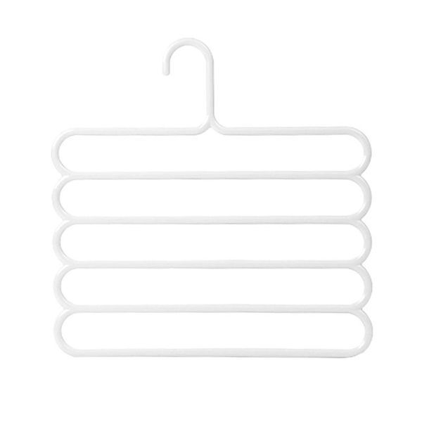 

layers racks multifunctional scarf tie wardrobe hanger rack skid trousers clothes 2 colors hangers &