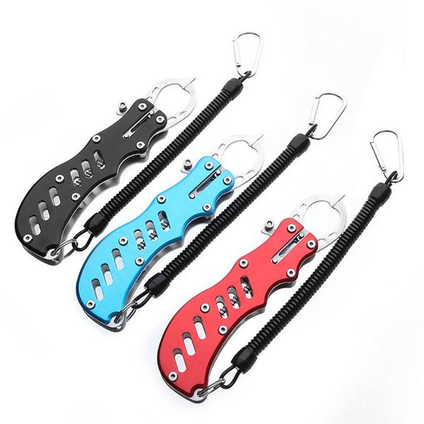 

fishing accessories refers to flip-304 stainless steel clamp multi-color aluminum handle multi-functional tools fish grip forceps