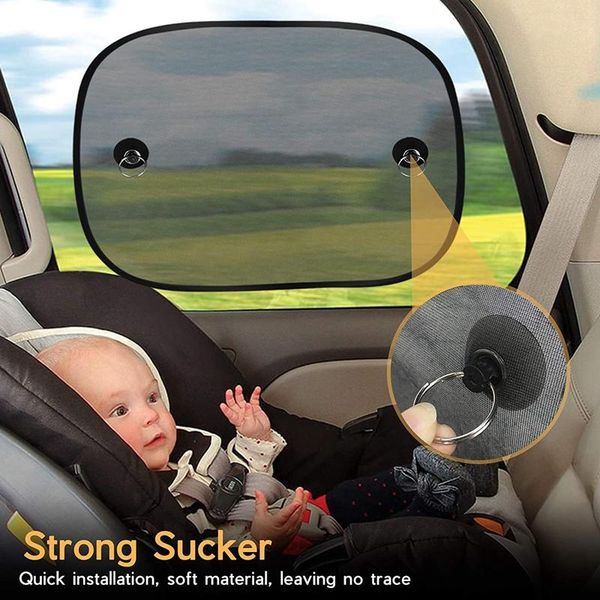 

car sunshade pairs of universal sun shade for children, side window uv protection with suction cups baby, children