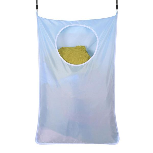 

storage boxes & bins door-hanging laundry hamper with stainless steel hooks home oxford cloth bag gq