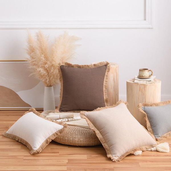 

cushion/decorative pillow 1pcs 30*50cm linen throw cushion cover home decoration 45*45cm sofa bed pillowcover decor decorative pillowcase 40