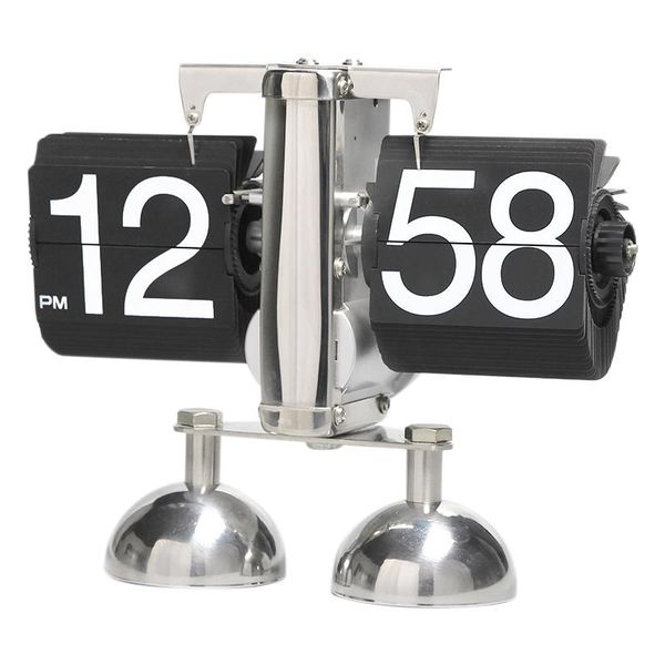 

desk & table clocks automatic page turning clock small balance living room retro creative double foot personality art