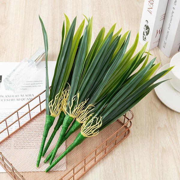 

bunch real touch gladiolus cymbidium hyridus orchid leaf whelan floral art material high grade silicon feel decorative flowers & wreaths