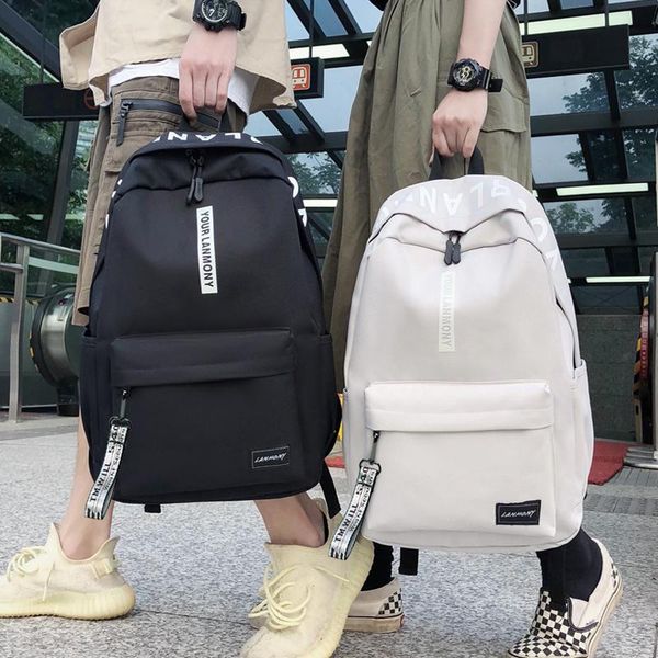

backpack bag men 2021 junior high school large-capacity women travel summer