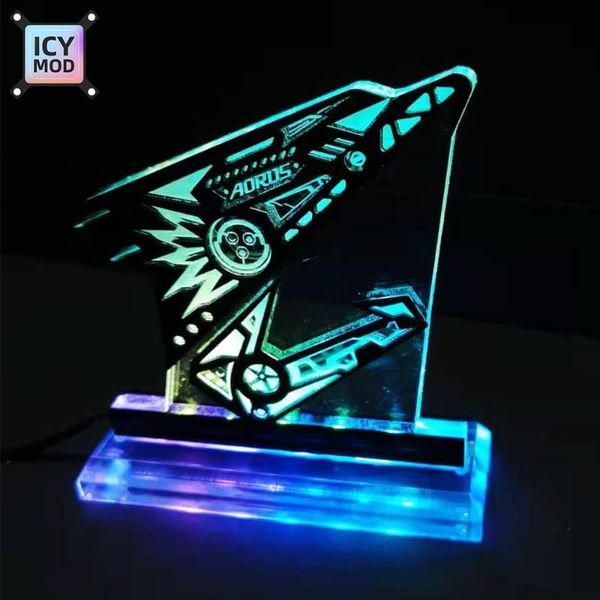 

a-rgb aorus figure 5v3pin gigabyte eagle belief decoration giga led rainbow lighting custom mod acrylic panel fans & coolings
