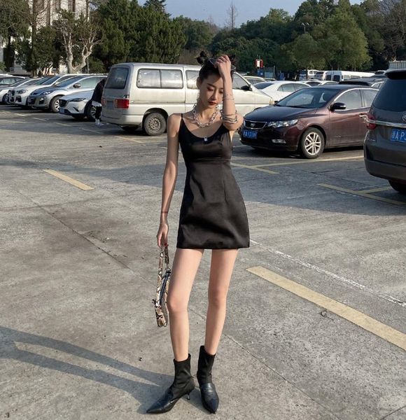 

casual dresses in europe and the united states xuan condole belt of cultivate morality dress vacation short is tight, Black;gray