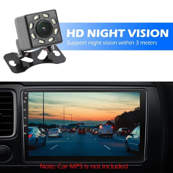 

car rear view cameras& parking sensors 4 8 12 led night vision camera universal 170 lens reversing backup ip66 waterproof ntsc video