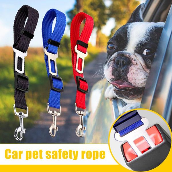 

dog car seat covers adjustable harness seatbelt lead leash for small medium pet cat belt travel clip supplies 10 color
