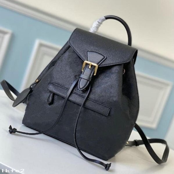 

fashion luxury women backpacks brand school bags back packs ladies students crossbody string bucket shoulder bag with embossed flowers tag p