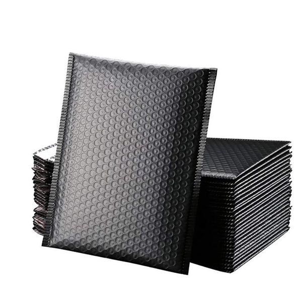 

storage bags 10pcs matte black mailers mailing envelope waterproof courier bubble padded envelopes bag