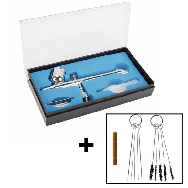 

professional spray guns airbrush gun set with cleaning tool 0.3mm nozzle air brush for model paint body tattoo nail art makeup air-brush