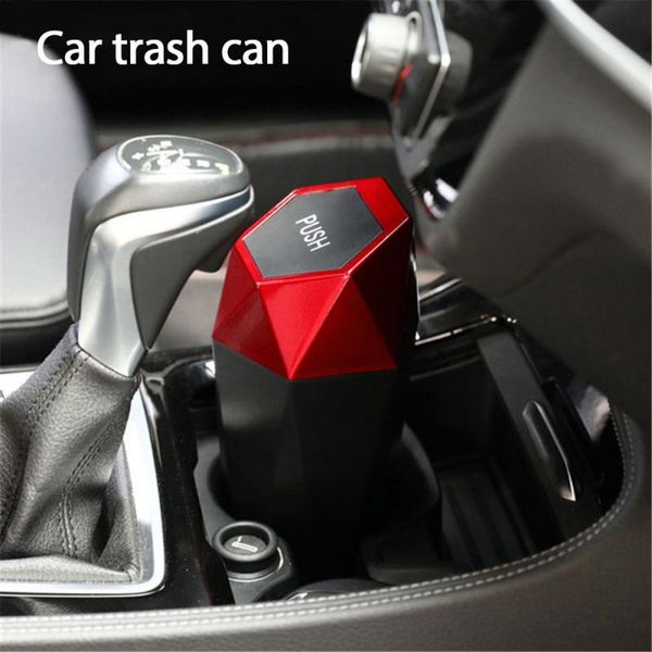 

other interior accessories car trash can with lid dustbin design leakproof vehicle bin mini garbage for automotive