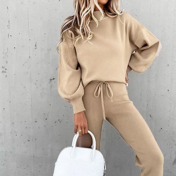 

autumn winter pullover hoodie long womens tracksuits pants sports suit sweatshirt sportswear tracksuit 2 piece set, Gray