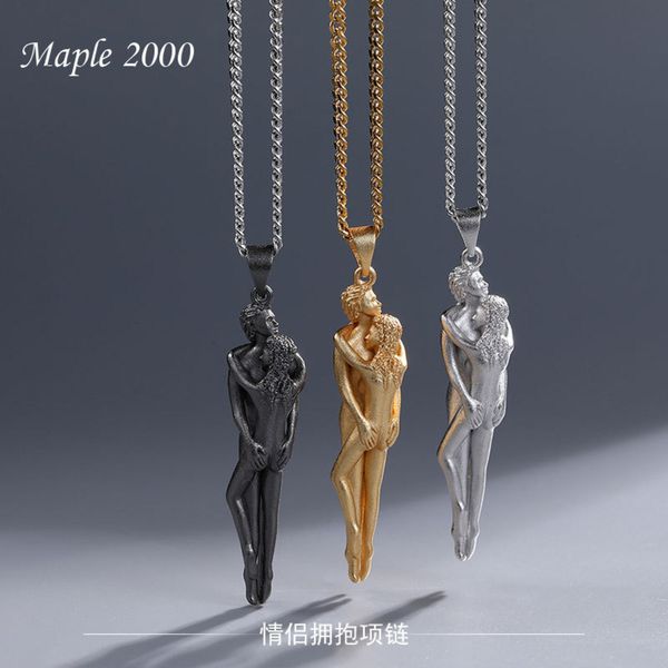 

new pendant necklaces cuddle lovers' necklaces jewelry, Black