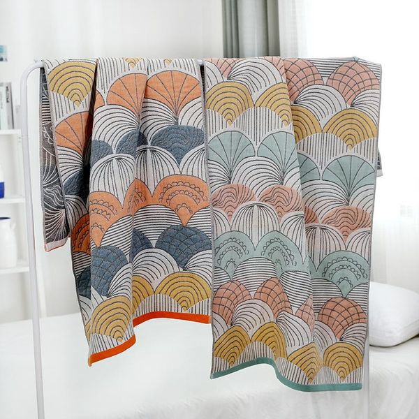 

towel cotton blades gauze bathroom shower four layers household water-absorbing adults beach wrap extra-large