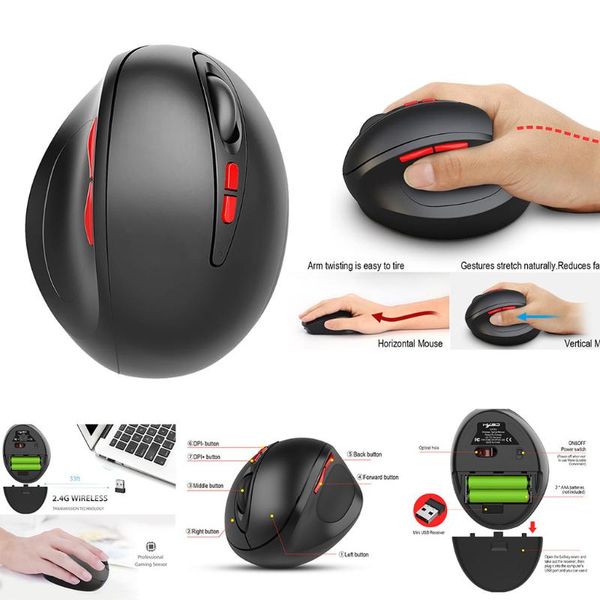 

2.4g wireless original wired rgb gaming mouse ergonomic design optical for lapgame player mice