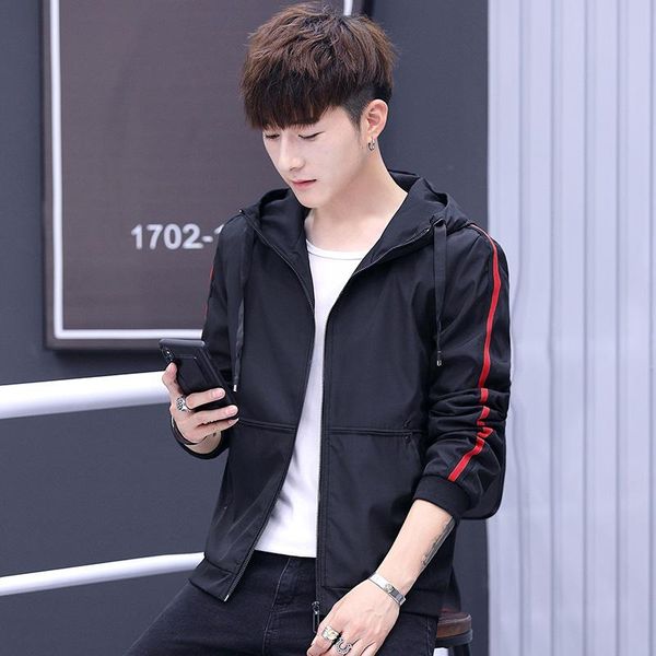 

men's jackets hooded jacket monogrammed fashion teen, Black;brown