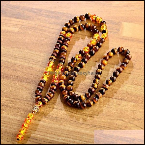 

pendant & pendants oiquei vintage mens necklaces nature tiger eye beads crystal yellow stone beaded buddha necklace fashion jewelry kolye1 d, Silver