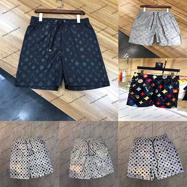 

fashion mens designers shorts quick drying swimwear printing board beach pants men summer swim short size m-xxxl, White;black