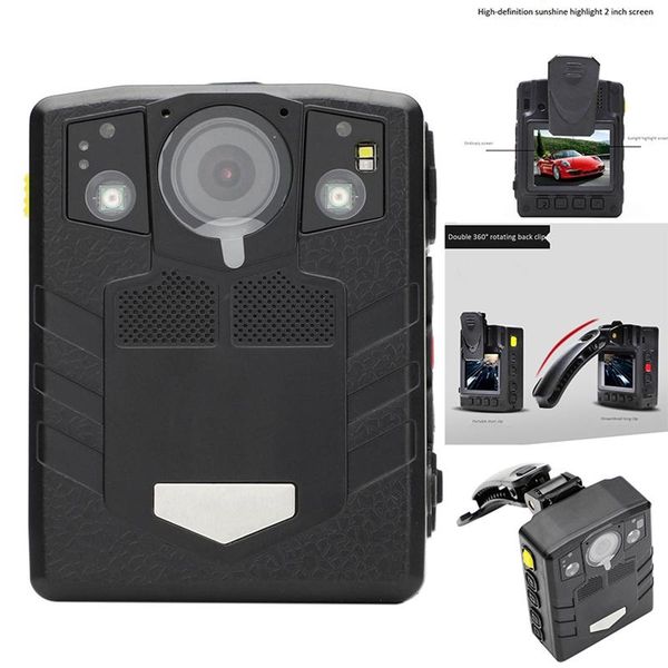 

camcorders body worn camera hd night vision 1296p dvr waterproof portable security