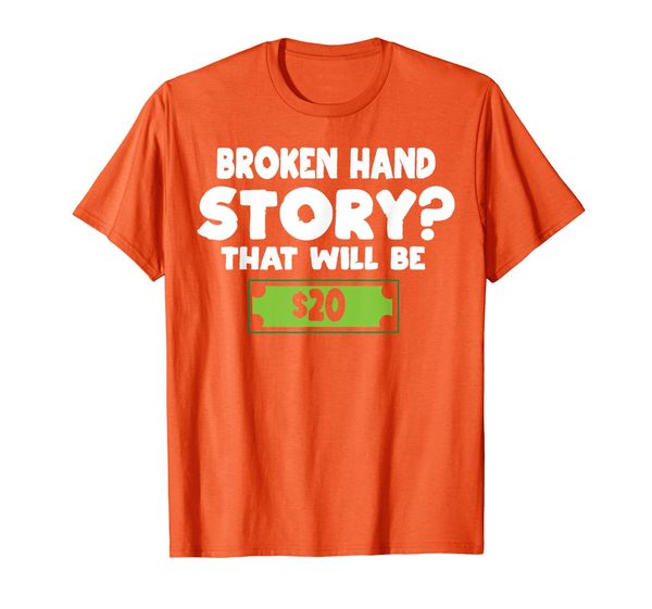 

funny broken hand arm surgery gift t-shirt, White;black