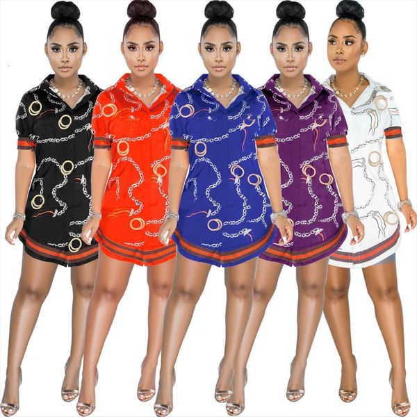 

summer plus size shirt casual womens dress home printting short sleeve button loose maxi dresses for, Black;gray