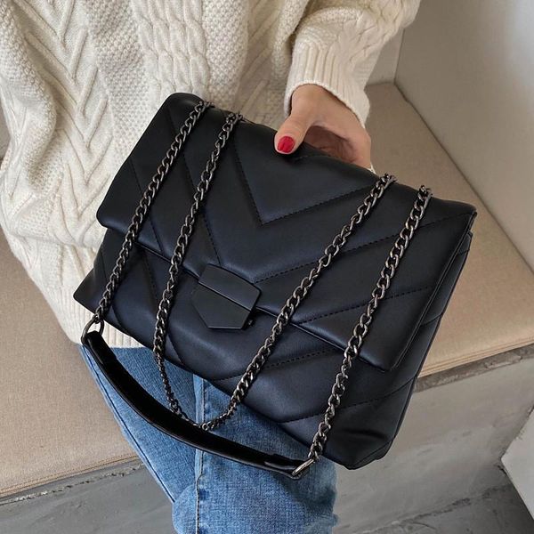 

evening bags small pu leather crossbody for women fashion ladies chain shoulder bag designer female handbags casual messenger