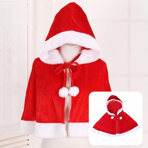 

men's sleepwear warm festive bow contrast color cape xmas cloak all match for props, Black;brown