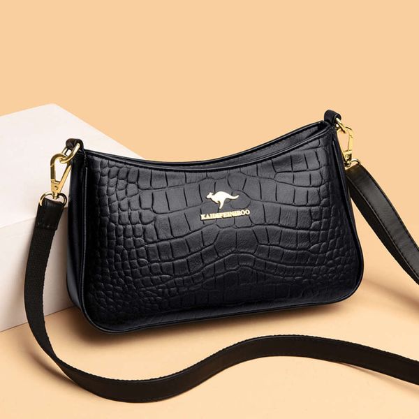 

bag female 2021 autumn messenger bag korean fashion lychee pattern women's large capacity single shoulder