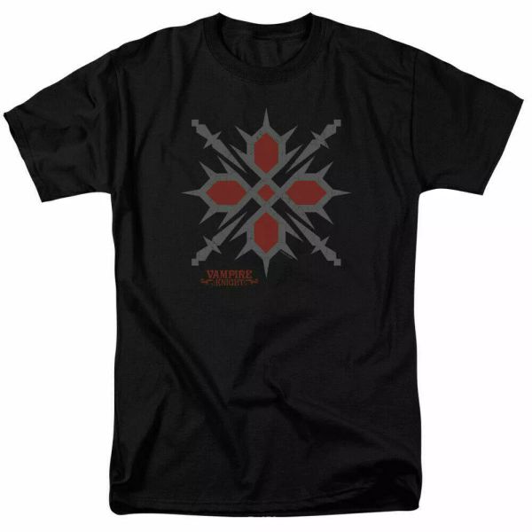 

vampire knight hunter symbol t shirt mens licensed cartoon merchandise black, White;black