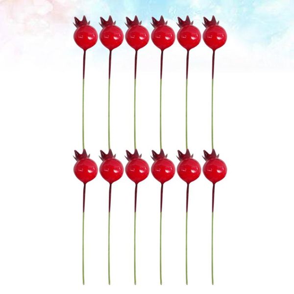 

100pcs imitation berry flowers lifelike bouquet deskornaments diy crafts decorative props for wedding party home decoration