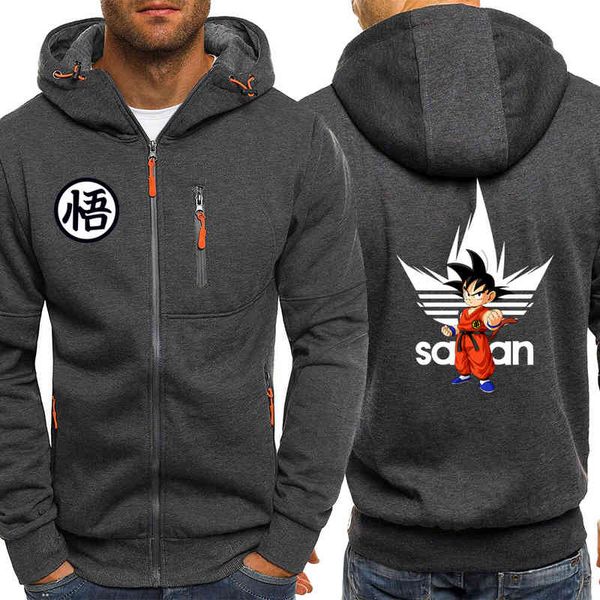 

z dbz anime hoodi men 2019 new fashion streetwear mens hoodie harajuku sportswear casual sweatshirts tracksuit, Black