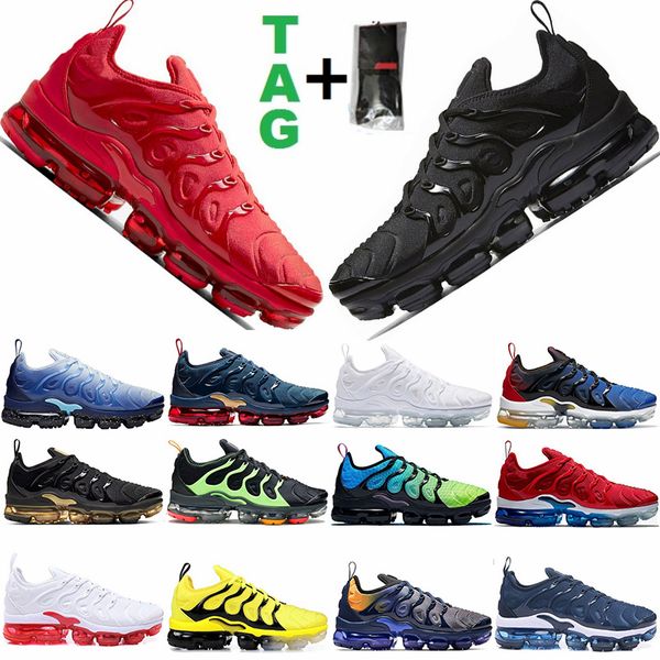 

size 36-47 vapores cushion outdoor shoes tn plus triple black university red racer blue maxes us 13 mens womens sneakers spo