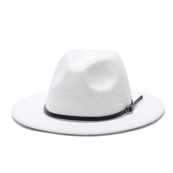 

berets 2021 winter fedora hats for women fashion flat wide brim wool felt jazz men red goth vintage wedding hat cap, Blue;gray